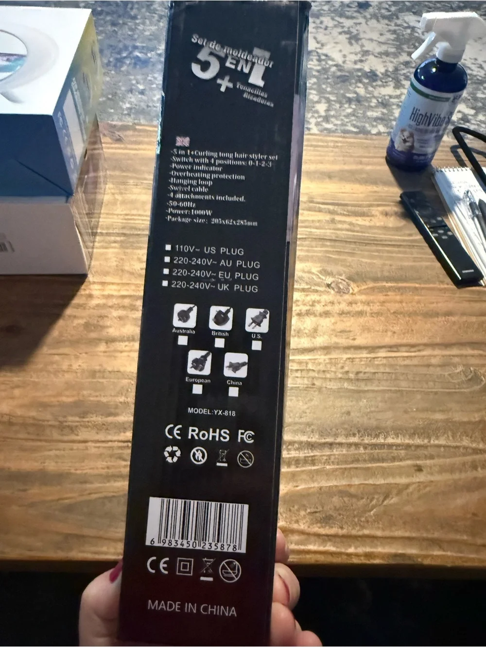 HOT Air Styler 5-in-1 in Pink and Silver